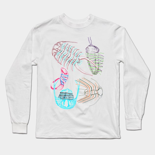 Ordovician Era Trilobites Long Sleeve T-Shirt by RaLiz